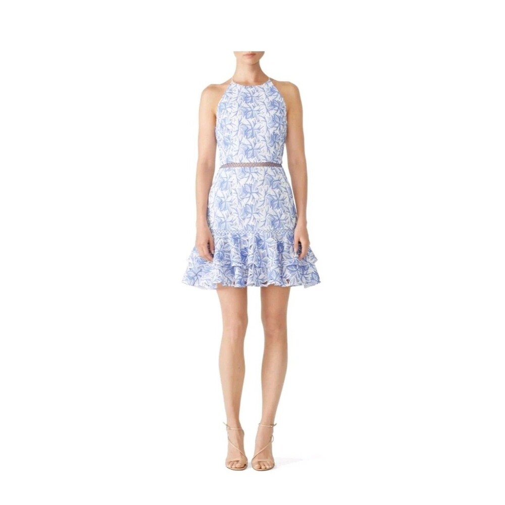 Keepsake The Label Floral Mini Dress Open Back Halter Size XL